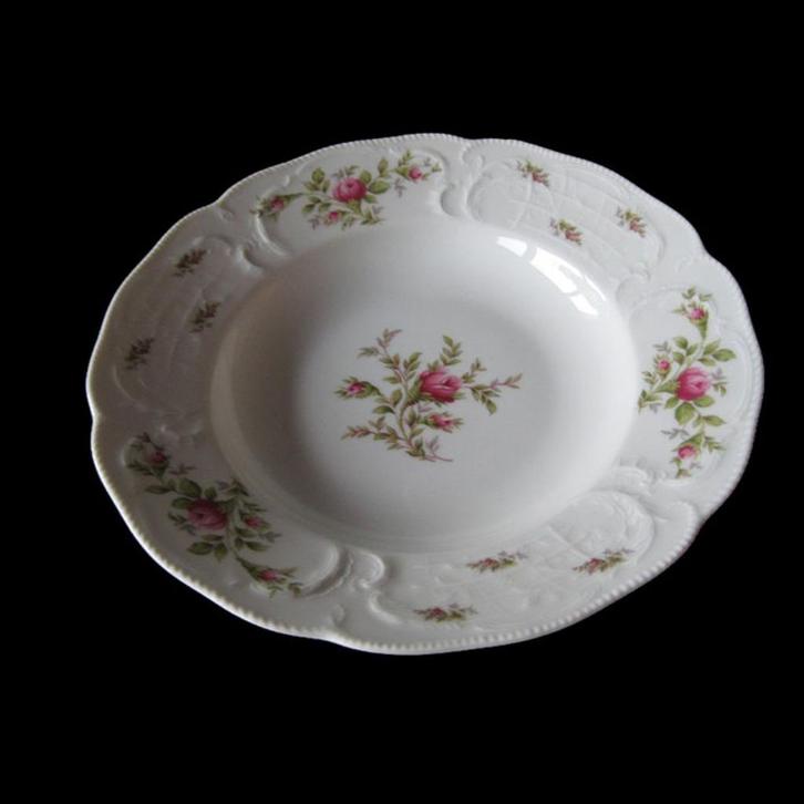 Diepe borden Rosenthal Classic Sanssouci Moosrose, Antiek en Kunst, Antiek | Servies los, Verzenden