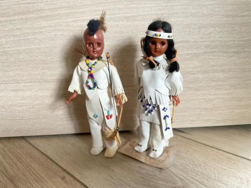 Indianen poppen jongen en meisje, Verzamelen, Poppen, Gebruikt, Pop, Ophalen of Verzenden