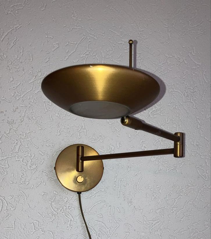 Koperkleurige Halogeen Hang- & Wandlampen, Huis en Inrichting, Lampen | Wandlampen, Gebruikt, Metaal, Ophalen