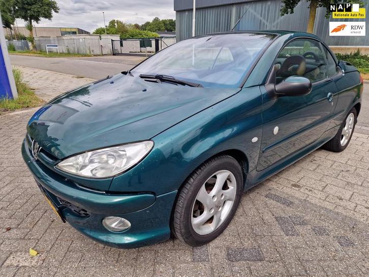Peugeot 206 CC 1.6-16V Roland Garros AUTOMAAT DEFECT Inruil, Auto's, Peugeot, Te koop, Airbags, Airconditioning, Centrale vergrendeling