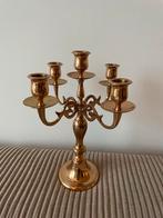 Vijfarmige kandelaar – Scandia, koperkleur, Antiek en Kunst, Ophalen of Verzenden, Koper of Brons