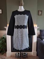 Caroline Biss jurk nieuw zwart wit schulp jurk 38 Gratis V., Maat 38/40 (M), Verzenden, Zwart, Nieuw