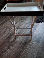 Handige Bijzettafel met Dienblad, Minder dan 45 cm, Minder dan 55 cm, Gebruikt, Ophalen of Verzenden