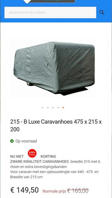 Caravanhoes 215 B luxe 475x215x200, nieuw beschikbaar voor biedingen