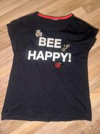 Shirt tshirt zwart zwarte 158 164 bee happy bij imker bijen, Verzenden, Zo goed als nieuw, Meisje, Shirt of Longsleeve