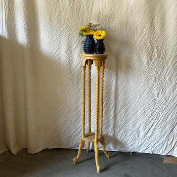 Bijzettafel - 26 x 26 cm - massief teakhout - Bij TTM Wonen beschikbaar voor biedingen