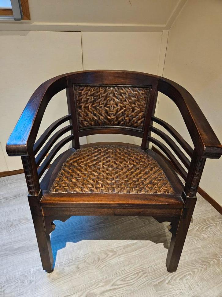 Teakhouten stoelen - 2 stuks, Antiek en Kunst, Antiek | Meubels | Stoelen en Banken, Ophalen of Verzenden