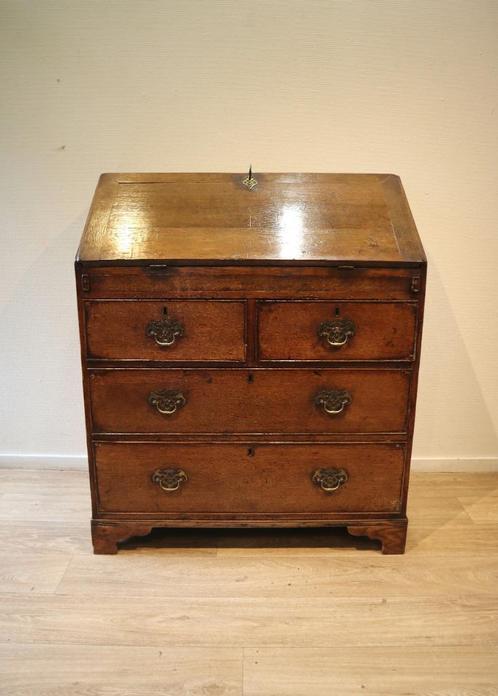 Antieke Engelse secretaire, klepbureau, Antiek en Kunst, Antiek | Meubels | Tafels, Ophalen of Verzenden