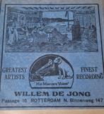 Hoes voor 78 toeren plaat willem de jong winkel rotterdam, Ophalen, Gebruikt, Overige formaten, Overige typen