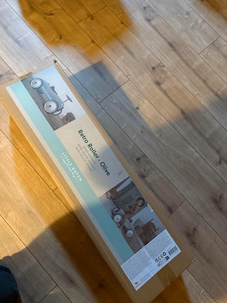 Little Dutch Retro Loopauto Olive, Kinderen en Baby's, Speelgoed | Houten speelgoed, Nieuw, Ophalen