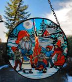 Raamhanger Scandinavisch kersttafreel - handbeschilderd, Ophalen of Verzenden, Zo goed als nieuw