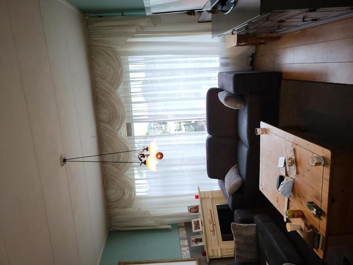 Mooie set gordijnen, Huis en Inrichting, Stoffering | Gordijnen en Lamellen, Gebruikt, 200 cm of meer, 200 cm of meer, Wit, Crème