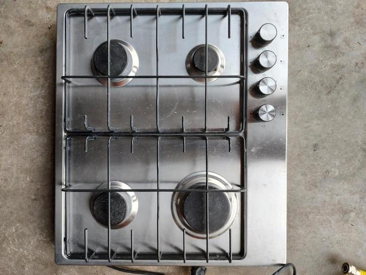 Ikea Smakoka 4-pits gaskookplaat met e-ontst., Witgoed en Apparatuur, Kookplaten, Zo goed als nieuw, Inbouw, Gas, 4 kookzones