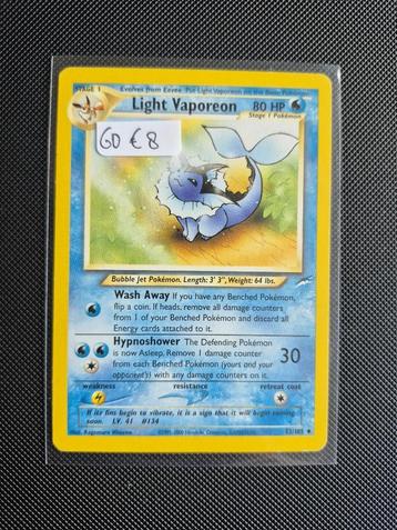 Pokemon - Neo Destiny Light Vaporeon beschikbaar voor biedingen