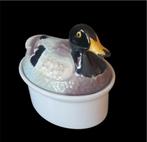 Secla kleine vintage faience pate eend terrine, Antiek en Kunst, Verzenden