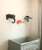 Dierenkoppen kinderkamer, Kinderen en Baby's, Kinderkamer | Inrichting en Decoratie, Ophalen, Gebruikt, Wanddecoratie