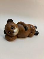 Vintage handgesneden houten beer uit Indonesië, Antiek en Kunst, Kunst | Beelden en Houtsnijwerken, Ophalen of Verzenden