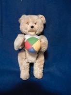 Pluche teddybeer  oude mechanische  kan spelen  en  lopen, Ophalen of Verzenden, Gebruikt, Pop
