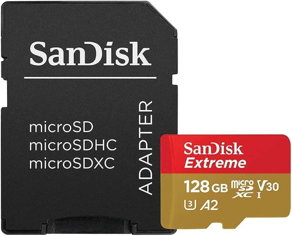 Sandisk Extreme MicroSd-kaart 128 GB, Audio, Tv en Foto, Fotografie | Geheugenkaarten, Zo goed als nieuw, Overige, 128 GB, MicroSDXC