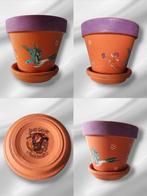 Terracotta creatie Kolibrie en Bloemen - 'Geeky Gallery'., Rond, Nieuw, Ophalen of Verzenden, Terracotta