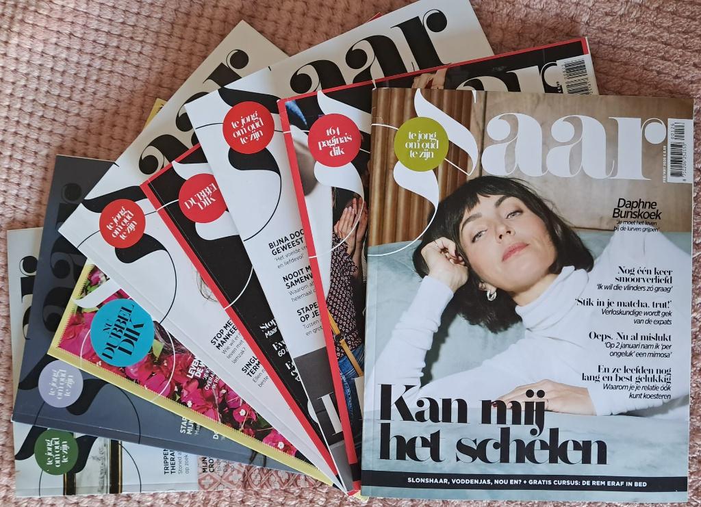 8x Saar Magazine, Ophalen of Verzenden, Zo goed als nieuw, Damesbladen