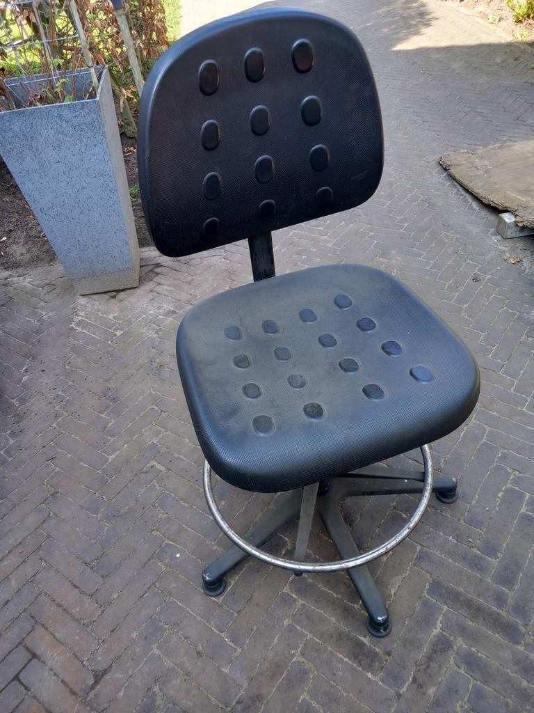 Robuuste Labkoo werkplaatsstoel - Zwart, Ophalen, Gebruikt, Zwart, Bureaustoel