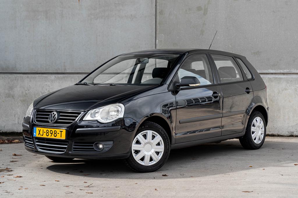 Polo 1.2 trentline GOAL editie 2006 zwart 5DR, Voorwielaandrijving, Stof, Zwart, Handgeschakeld