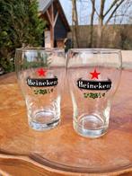 Twee Heineken bierglazen, Verzamelen, Ophalen of Verzenden, Zo goed als nieuw, Bierglas