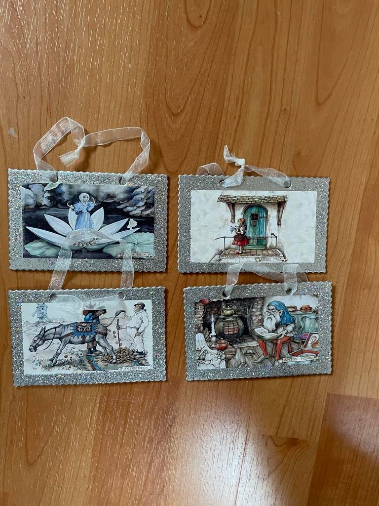 Efteling decoratie hangers set van 4, Verzamelen, Efteling, Ophalen of Verzenden, Zo goed als nieuw, Overige typen