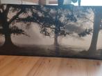 Canvas schilderij IKEA zwart wit bomen, Ophalen