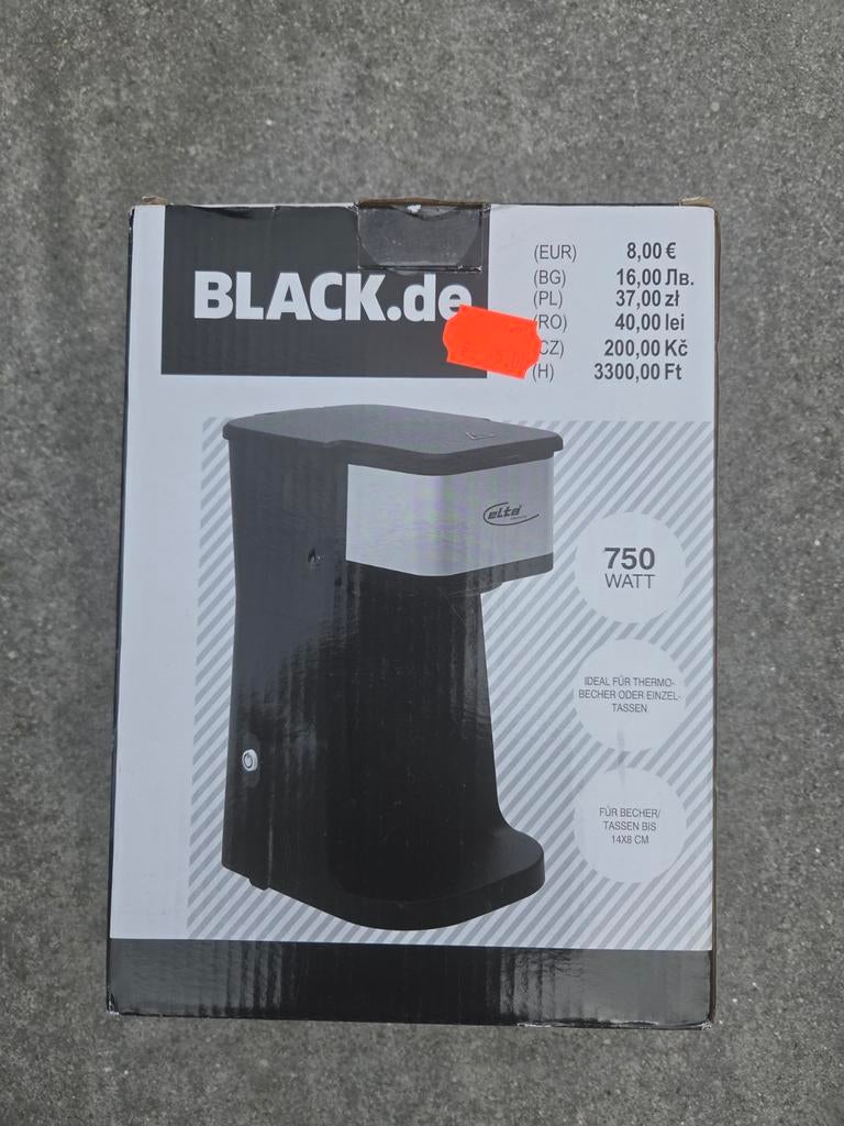 BLACK.de koffiezetapparaat 750 Watt, Witgoed en Apparatuur, Koffiezetapparaten, Ophalen of Verzenden, Koffiemachine