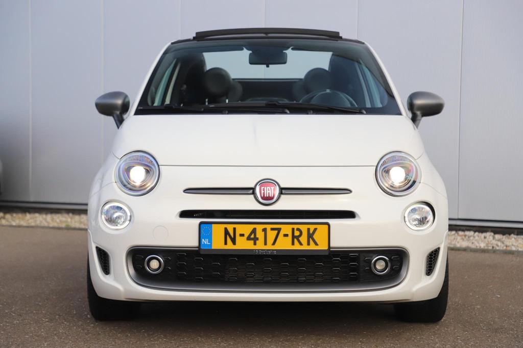 Fiat 500 C 1.0 Hybrid Sport Cabrio 16 inch LMV Half Leder Na, Auto's, Fiat, Voorwielaandrijving, Stof, Euro 6, 4 stoelen