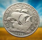 **  1932 - Portugal - 10 Escudos - ZILVER  **, Verzenden, Overige landen, Losse munt, Zilver