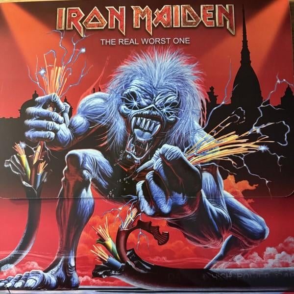 Iron Maiden - The real worst one 2lp blue+green vinyl lim ed, Inclusief poster, 1990 - 1999, Ophalen of Verzenden, 12 inch