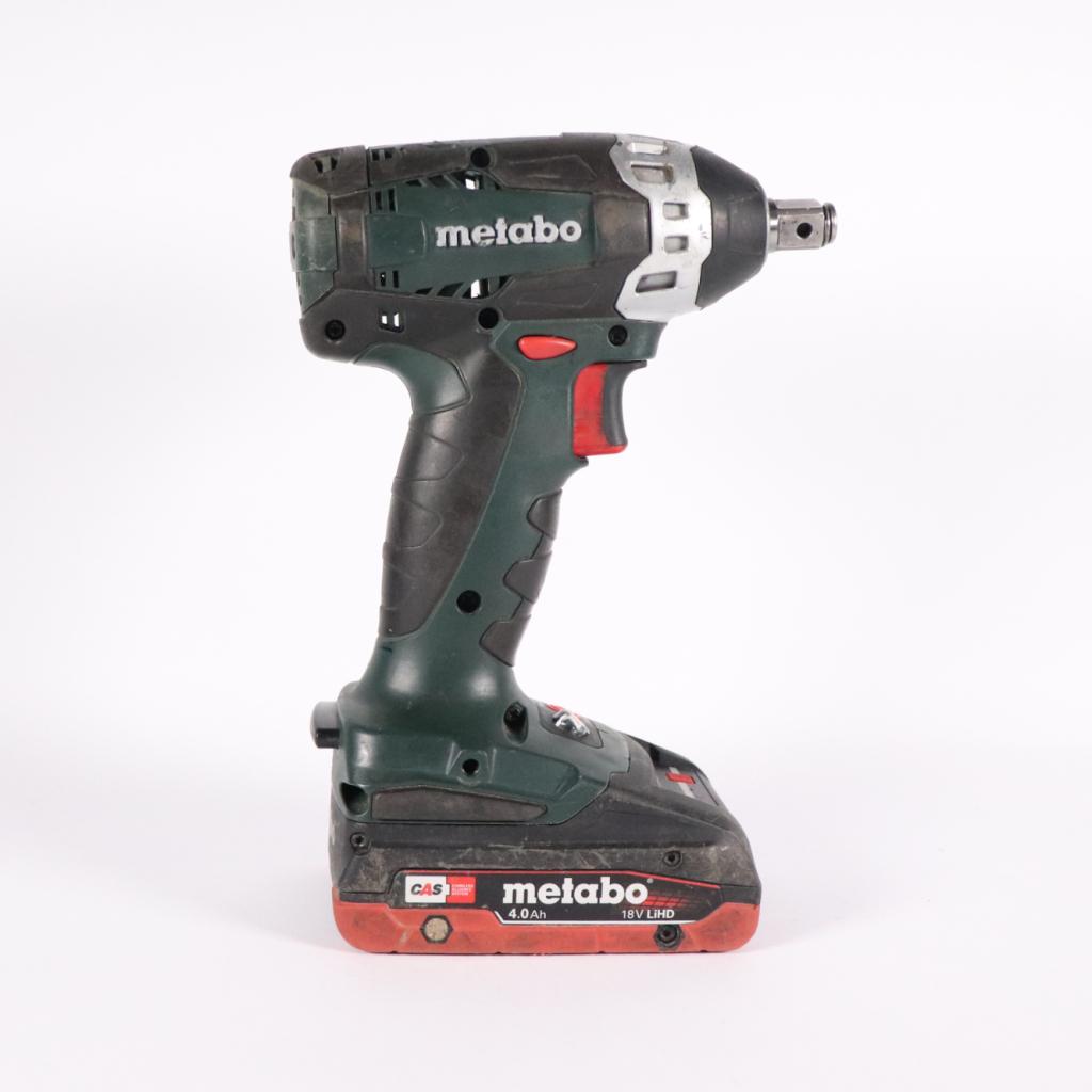 Metabo SSW 18 LTX 200 + 18V 4Ah Accu - Gebruikte Staat, Metabo, Gebruikt, Support@metabo.com, Metabo Corporation, Metabo-Werke GmbH, 
72622 Nürtingen
Germany