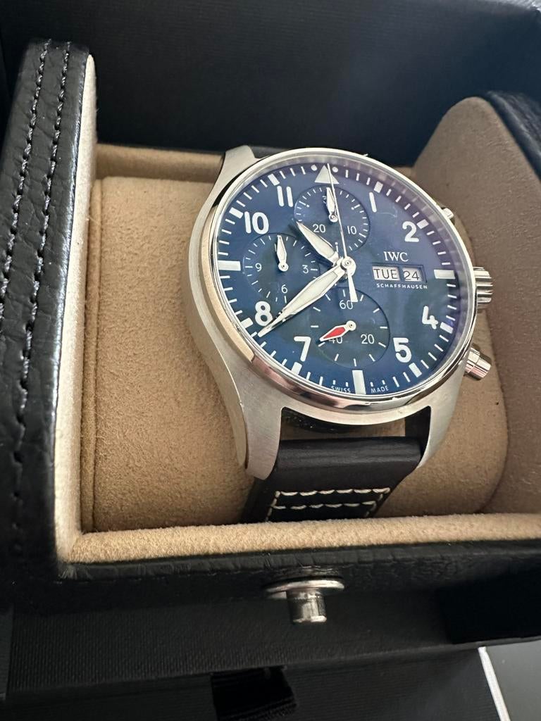 IWC pilot Chronograph blue, 41mm, IW38801, 2024, Sieraden, Tassen en Uiterlijk, Horloges | Heren, Ophalen of Verzenden, Zo goed als nieuw