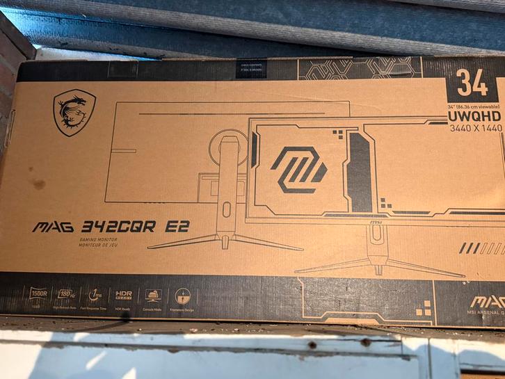 MSI MAG 342CQR E2 Ultrawide Gaming Monitor, Computers en Software, Monitoren, Zo goed als nieuw, 151 t/m 200 Hz, DisplayPort, Gaming