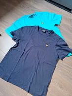 2 stuks T-shirts Lyle & Scott L, Kleding | Heren, Polo's, Ophalen of Verzenden, Blauw