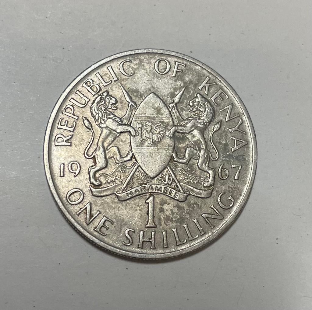 1 shilling Kenia 1967, Ophalen of Verzenden, Overige landen