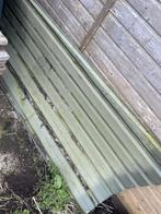 Groene damwandplaten, Doe-het-zelf en Verbouw, Dakpannen en Dakbedekking, Ophalen, Gebruikt, Overige kleuren, Minder dan 5 m²