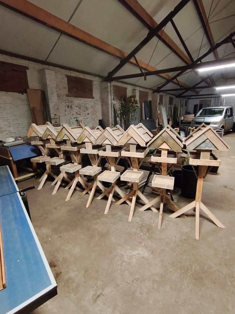 houten vogelvoederhuisjes, Ophalen, Nieuw