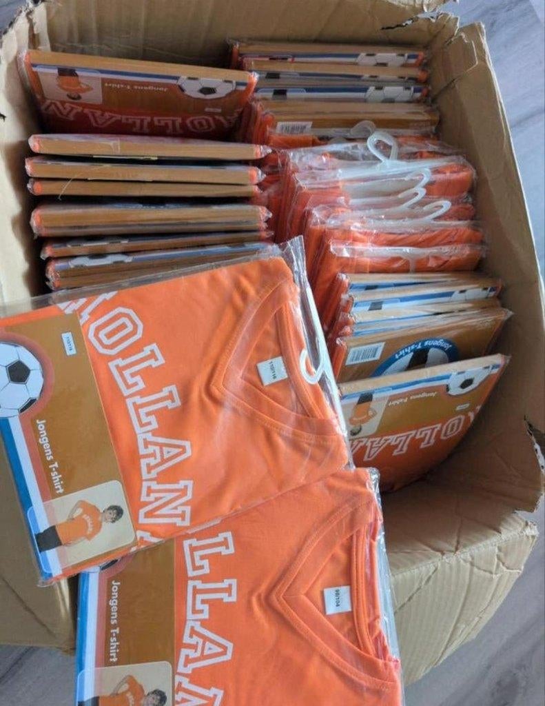 Partij oranje shirts, Ophalen of Verzenden, Nieuw, Overige maten