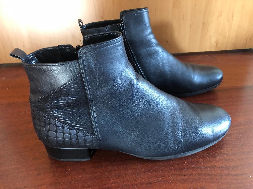 Enkel laarsjes kort met rits Gabor, Blauw, Lage of Enkellaarzen, Gabor, Ophalen of Verzenden