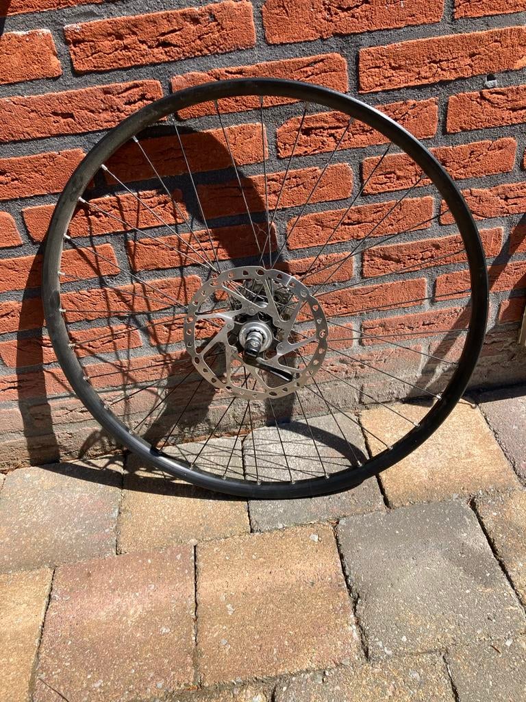 Fietswiel met schijfrem - Gebruikt, Wiel, Gebruikt, Ophalen of Verzenden, Aluminium