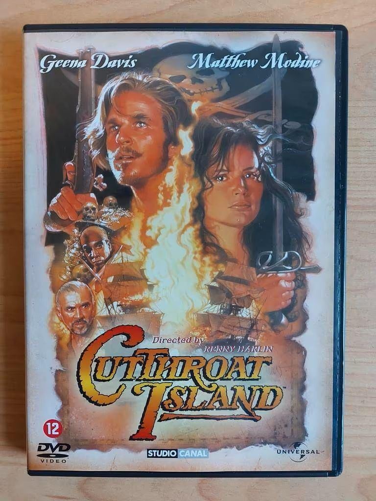 CutThroat Island - 1995 Matthew Modine Geena Davis, Cd's en Dvd's, Alle leeftijden, Ophalen of Verzenden, Zo goed als nieuw