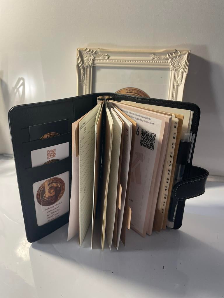 Kenteq Black A6 Personal Organizer, New, Filofax Inserts, Ophalen of Verzenden, Nieuw