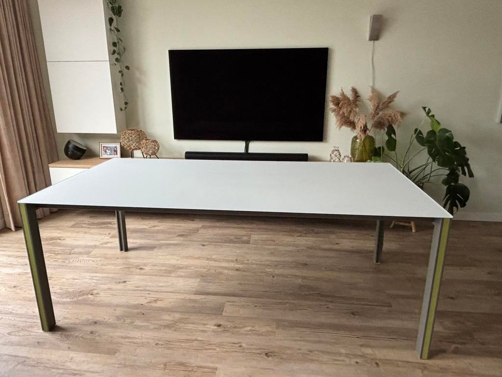 Mooie Leolux Cameleon design eettafel 200x100, Ophalen, 100 tot 150 cm, 200 cm of meer, Zo goed als nieuw