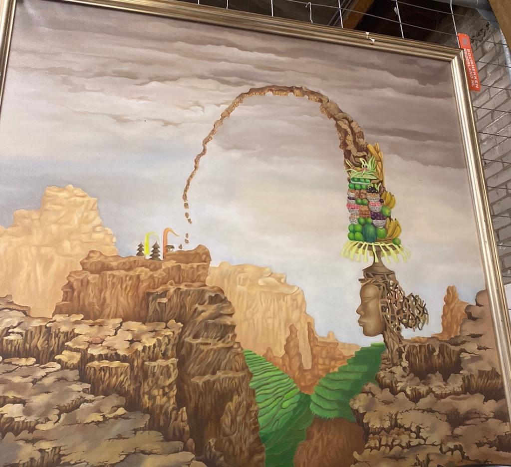 Indonesisch schilderij gde sudarma Bali 1994 155cm x 155cm, Ophalen of Verzenden