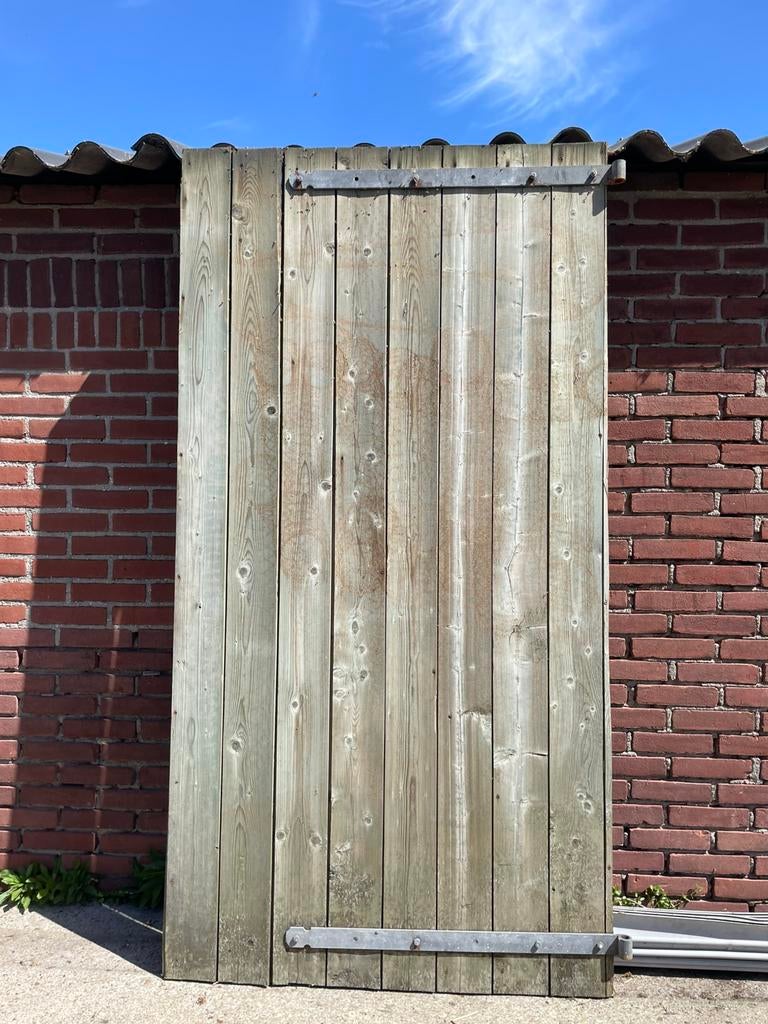 Houten poort-deur, Ophalen, Minder dan 3 meter, Hout, 1 tot 2 meter