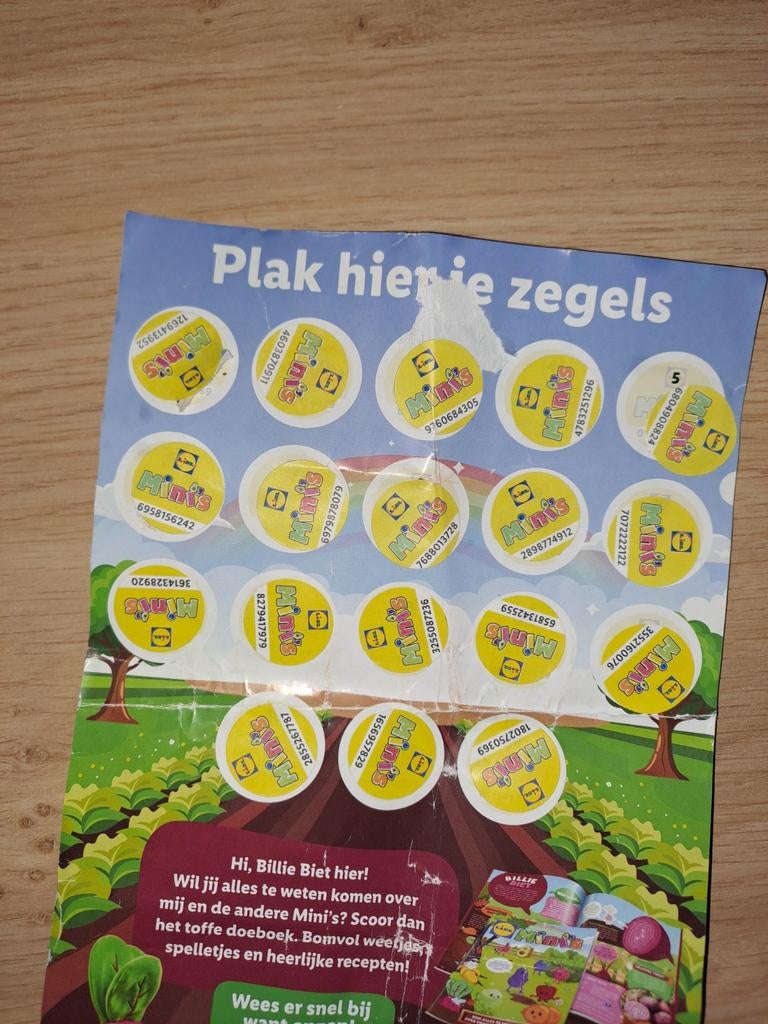 Lidl Mini's spaarkaart vol, Lidl, Ophalen of Verzenden